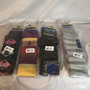 Set of 4 over the knee Dr. Who socks
